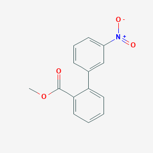 molecular formula C14H11NO4 B1610089 2-(3-硝基苯基)苯甲酸甲酯 CAS No. 83527-96-2