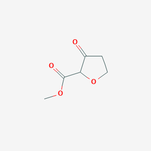 molecular formula C6H8O4 B1610101 Methyl 3-oxotetrahydrofuran-2-carboxylate CAS No. 99017-83-1