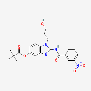 molecular formula C22H24N4O6 B1610102 IRAK inhibitor 5 CAS No. 509093-60-1