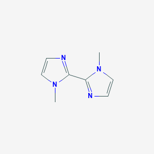 molecular formula C8H10N4 B1610108 1,1'-Dimethyl-1H,1'H-2,2'-biimidazole CAS No. 37570-94-8