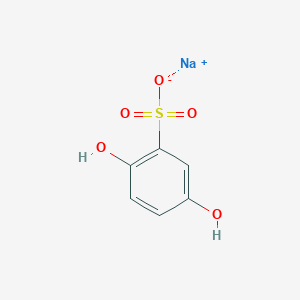 molecular formula C6H6NaO5S B161011 Sodium 2,5-dihydroxybenzenesulfonate CAS No. 10021-55-3