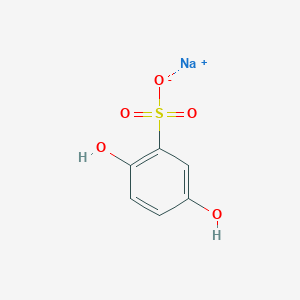 molecular formula C6H5NaO5S B161011 Sodium 2,5-dihydroxybenzenesulfonate CAS No. 10021-55-3