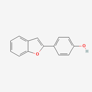 molecular formula C14H10O2 B1610110 4-(BENZOFURAN-2-YL)PHENOL CAS No. 26870-36-0