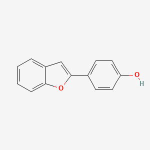 molecular formula C14H10O2 B1610110 4-(1-Benzofuran-2-yl)phenol CAS No. 26870-36-0