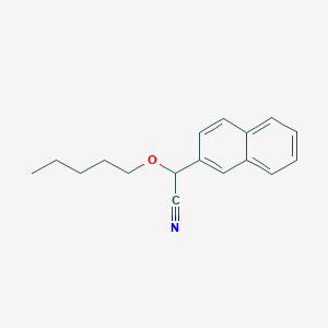 molecular formula C17H19NO B1610115 2-(2-Naphthyl)-2-(pentyloxy)acetonitrile CAS No. 500372-26-9