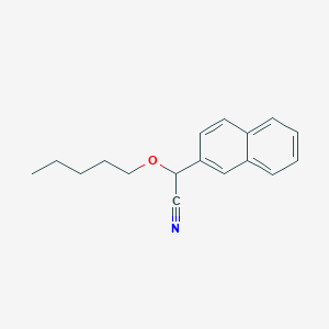 molecular formula C17H19NO B1610115 2-(Naphthalen-2-YL)-2-(pentyloxy)acetonitrile CAS No. 500372-26-9