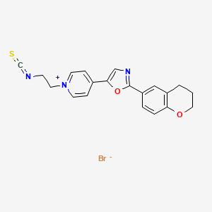 1-(2-Isothiocyanatoethyl)-4-[2-(3,4-dihydro-2H-1-benzopyran-6-yl)-5-oxazolyl]pyridinium bromide
