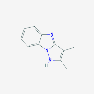 molecular formula C11H11N3 B161012 2,3-dimethyl-1H-pyrazolo[1,5-a]benzimidazole CAS No. 130436-65-6