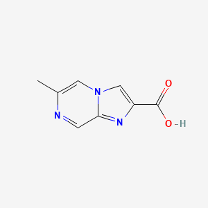molecular formula C8H7N3O2 B1610121 6-Methylimidazo[1,2-a]pyrazine-2-carboxylic acid CAS No. 190381-48-7