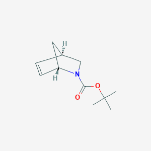 molecular formula C11H17NO2 B1610123 (1S,4R)-tert-butyl 2-azabicyclo[2.2.1]hept-5-ene-2-carboxylate CAS No. 702666-72-6