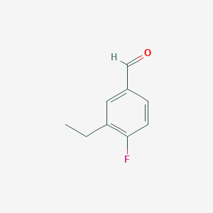 molecular formula C9H9FO B1610126 3-乙基-4-氟苯甲醛 CAS No. 370867-69-9