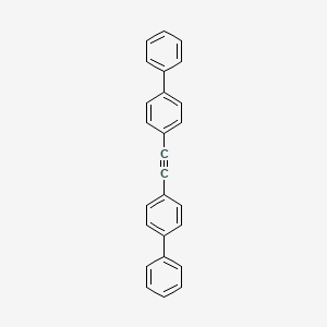 molecular formula C26H18 B1610140 1,1'-Biphenyl, 4,4''-(1,2-ethynediyl)bis- CAS No. 21326-80-7