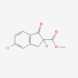 molecular formula C11H9ClO3 B1610143 Methyl 5-chloro-1-oxo-2,3-dihydro-1H-indene-2-carboxylate CAS No. 65738-56-9