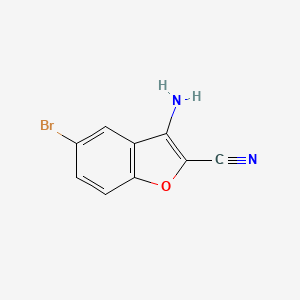 B1610144 3-Amino-5-bromobenzofuran-2-carbonitrile CAS No. 636992-54-6