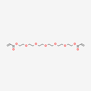 molecular formula C18H30O9 B1610145 3,6,9,12,15-Pentaoxaheptadecane-1,17-diyl diacrylate CAS No. 85136-58-9