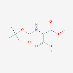 2-((tert-Butoxycarbonyl)amino)-3-methoxy-3-oxopropanoic acid