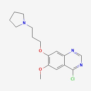 molecular formula C16H20ClN3O2 B1610152 4-Chloro-6-methoxy-7-(3-pyrrolidin-1-ylpropoxy)quinazoline CAS No. 199327-69-0