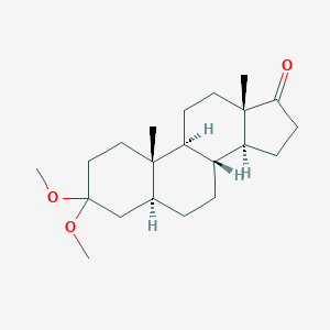 molecular formula C21H34O3 B161016 3,3-Dimethoxy-5alpha-androstan-17-one CAS No. 3591-19-3