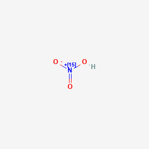 molecular formula HNO3 B1610193 Nitric-15N acid solution CAS No. 43625-06-5