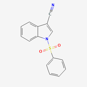 molecular formula C15H10N2O2S B1610201 1-(Phenylsulfonyl)-1H-indole-3-carbonitrile CAS No. 99532-56-6