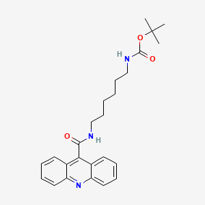 molecular formula C25H31N3O3 B1610205 tert-Butyl (6-(acridine-9-carboxamido)hexyl)carbamate CAS No. 259222-02-1