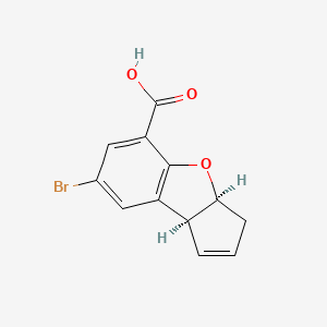 (3aS,8bS)-7-Bromo-3a,8b-dihydro-3H-cyclopenta[b]benzofuran-5-carboxylic acid