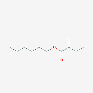 molecular formula C11H22O2 B161022 Hexyl 2-methylbutanoate CAS No. 10032-15-2