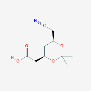 [(4R,6R)-6-(Cyanomethyl)-2,2-dimethyl-1,3-dioxan-4-yl]acetic acid