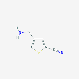 molecular formula C6H6N2S B1610229 4-(Aminomethyl)thiophene-2-carbonitrile CAS No. 232280-77-2