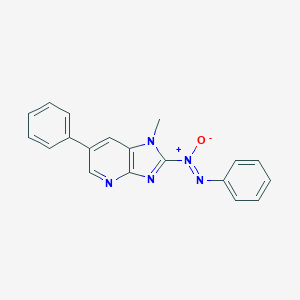 molecular formula C19H15N5O B161023 2-(Phenylazoxy)-1-methyl-6-phenylimidazo(4,5-b)pyridine CAS No. 133763-19-6