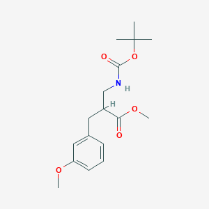 Methyl 3-((tert-butoxycarbonyl)amino)-2-(3-methoxybenzyl)propanoate