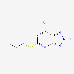 7-Chloro-5-(propylthio)-1H-[1,2,3]triazolo[4,5-d]pyrimidine