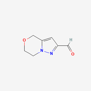 6,7-dihydro-4H-pyrazolo[5,1-c][1,4]oxazine-2-carbaldehyde