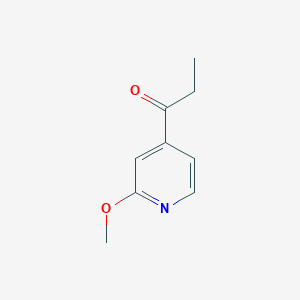 molecular formula C9H11NO2 B1610249 2-Methoxy-4-propionylpyridine CAS No. 880767-50-0