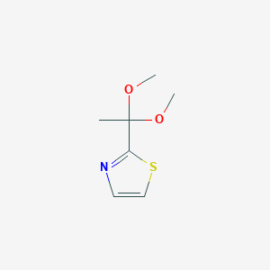 molecular formula C7H11NO2S B1610254 2-(1,1-Dimethoxyethyl)thiazole CAS No. 200440-13-7