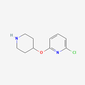 2-Chloro-6-(piperidin-4-yloxy)pyridine