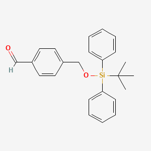 molecular formula C24H26O2Si B1610276 Benzaldehyde, 4-[[[(1,1-dimethylethyl)diphenylsilyl]oxy]methyl]- CAS No. 196880-47-4