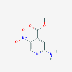 molecular formula C7H7N3O4 B1610285 Methyl 2-amino-5-nitroisonicotinate CAS No. 28033-03-6