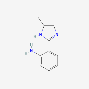 molecular formula C10H11N3 B1610289 2-(4-methyl-1H-imidazol-2-yl)aniline CAS No. 209251-84-3