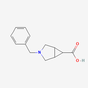 molecular formula C13H15NO2 B1610297 3-benzyl-3-azabicyclo[3.1.0]hexane-6-carboxylic Acid CAS No. 186376-32-9