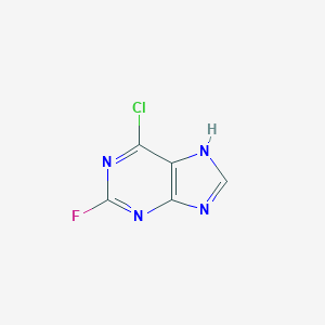 molecular formula C5H2ClFN4 B161030 6-Chloro-2-fluoropurine CAS No. 1651-29-2