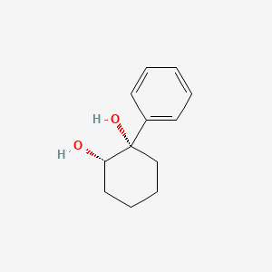 molecular formula C12H16O2 B1610326 (1S,2S)-1-Phenylcyclohexane-1,2-diol CAS No. 34281-90-8