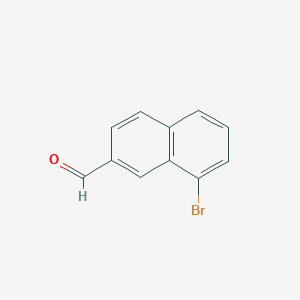 molecular formula C11H7BrO B1610335 8-溴-2-萘甲醛 CAS No. 841259-41-4