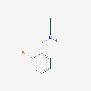 N-[(2-Bromophenyl)methyl]-2-methylpropan-2-amine