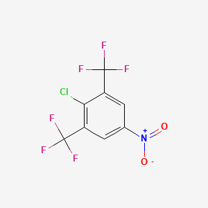 molecular formula C8H2ClF6NO2 B1610338 2-Chloro-5-nitro-1,3-bis(trifluoromethyl)benzene CAS No. 2375-97-5