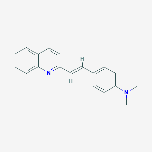 molecular formula C19H18N2 B161034 2-(4-二甲氨基苯乙烯基)喹啉 CAS No. 1612-64-2