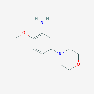 molecular formula C11H16N2O2 B1610341 2-Methoxy-5-morpholinoaniline CAS No. 383870-88-0