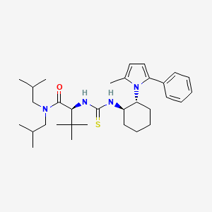(2S)-3,3-Dimethyl-2-[[(1R,2R)-2-(2-methyl-5-phenyl-1-pyrrolyl)cyclohexyl]thioureido]-N,N-bis(2-isobutyl)butanamide