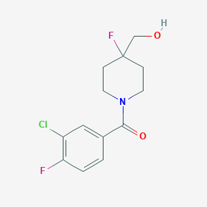 (3-Chloro-4-fluorophenyl)[4-fluoro-4-(hydroxymethyl)-1-piperidinyl]methanone
