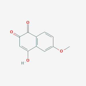 molecular formula C11H8O4 B1610366 2-Hydroxy-6-methoxynaphthalene-1,4-dione CAS No. 6223-31-0